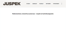 Tablet Screenshot of juspek.fi